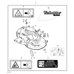 John Deere X300R - PC9608 - Mower Deck - ST894182