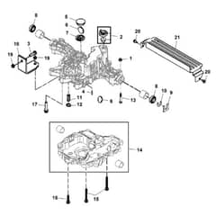 John Deere X304 - PC9520 - Transaxle Case - ST541321