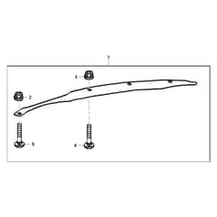 John Deere X304 - PC9520 - Baffle Kit - ST541509