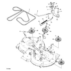 John Deere X304 - PC9520 - Mower Drive ( - 030000) - ST541513