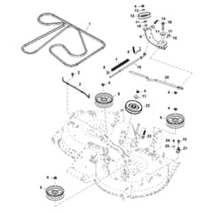 John Deere X304 - PC9520 - Mower Drive (030001 - 150000) - ST541514