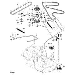 John Deere X304 - PC9520 - Mower Drive (150001 - ) - ST541515