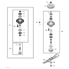 John Deere X304 - PC9520 - Spindles - ST541525