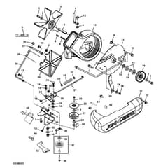 John Deere X304 - PC9520 - Blower Housing - ST541661