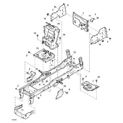 John Deere X305R - PC10882 - Frame - ST700225