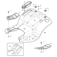 John Deere X305R - PC10882 - Fender Deck - ST700227