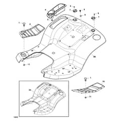 John Deere X310 - PC10883 - Fender Deck - ST643365