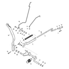 John Deere X310 - PC10883 - Brake Pedal - ST643877