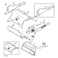 John Deere X310 - PC10883 - Muffler - ST689821