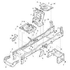 John Deere X310 - PC10883 - Frame - ST689879