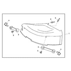 John Deere X310 - PC10883 - Mulch Cover - ST762374