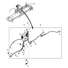 John Deere X310 - PC10883 - Chassis Wiring (250001 - ) - ST763922