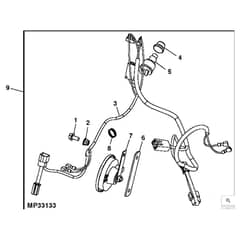 John Deere X320 - PC9521 - Horn Kit - ST541173
