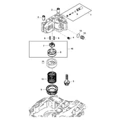 John Deere X320 - PC9521 - Transaxle Center - ST541182