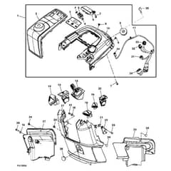 John Deere X320 - PC9521 - Instrument Panel ( - 040000) - ST541204