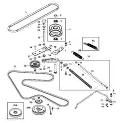 John Deere X320 - PC9521 - Belt Drive ( - 030000) - ST541209
