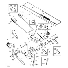 John Deere X320 - PC9521 - Lift Pedal - ST541216