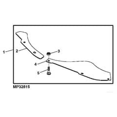 John Deere X320 - PC9521 - Anti-Blowout Kit - ST541221