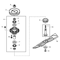 John Deere X320 - PC9521 - Spindles - ST541225
