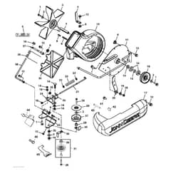 John Deere X320 - PC9521 - Blower Housing - ST541661