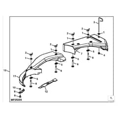 John Deere X320 - PC9521 - Mulch Kit - ST541761