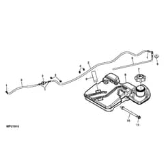 John Deere X320 - PC9521 - Fuel Tank (010001 - ) - ST551232