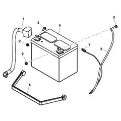 John Deere X320 - PC9521 - Battery (220001 - ) - ST644459