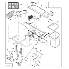 John Deere X320 - PC9521 - Hopper Kit - ST931692