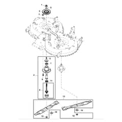 John Deere X320 - PC9521 - Spindles - ST935214