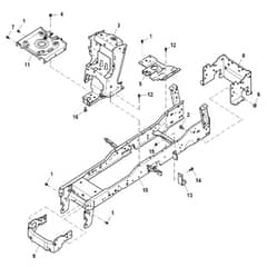 John Deere X330 - PC12876 - Frame - ST843242
