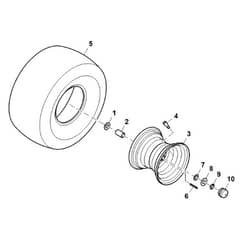 John Deere X350 - PC12707 - Wheels - ST840402