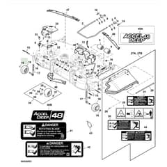John Deere X350 - PC12707 - Discharge Chute - ST842486