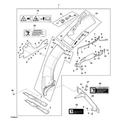 John Deere X350 - PC12707 - Chute Kit - ST846695