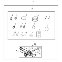 John Deere X350 - PC12707 - Repair Kit - ST861128