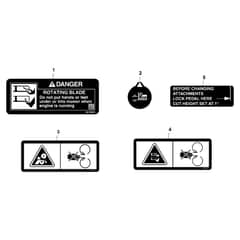 John Deere X350R - PC12708 - Labels - ST842838