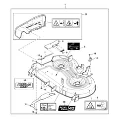 John Deere X354 - PC12709 - Mower Deck - ST846467