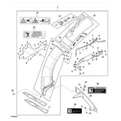 John Deere X354 - PC12709 - Chute Kit - ST846695