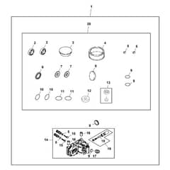 John Deere X354 - PC12709 - Repair Kit - ST861128