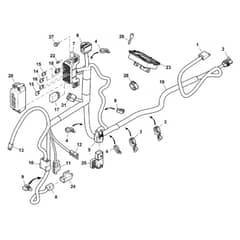 John Deere X354 - PC12709 - Chassis Wiring ( - 110000) - ST904271