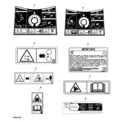 John Deere X370 - PC12710 - Labels (150001 - ) - ST1065317