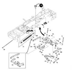 John Deere X370 - PC12710 - Lift System - ST841770