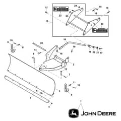 John Deere X370 - PC12710 - Front Blade - ST842646