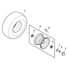 John Deere X370 - PC12710 - Wheels - ST843036