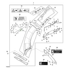 John Deere X370 - PC12710 - Chute Kit - ST846695