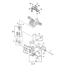 John Deere X370 - PC12710 - Transaxle Center - ST853793