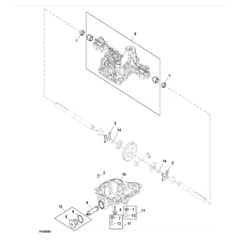 John Deere X370 - PC12710 - Transaxle Housing - ST853796