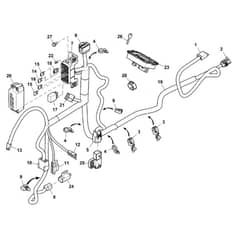 John Deere X370 - PC12710 - Chassis Wiring ( - 110000) - ST904271