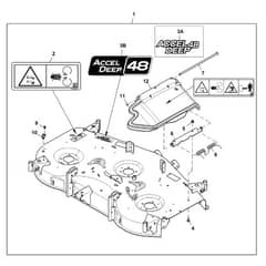 John Deere X380 - PC12711 - Mower Deck - ST846613