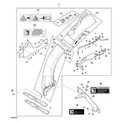 John Deere X380 - PC12711 - Chute Kit - ST846695
