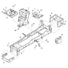 John Deere X384 - PC12712 - Frame - ST840326